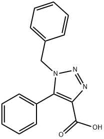 1-benzyl-5-phenyl-1H-1,2,3-triazole-4-carboxylic acid Structure