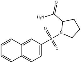 1-(2-naphthylsulfonyl)-2-pyrrolidinecarboxamide Structure