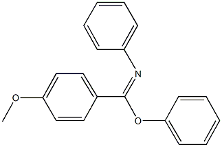phenyl 4-methoxy-N-phenylbenzenecarboximidoate 구조식 이미지