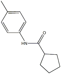 N-(4-methylphenyl)cyclopentanecarboxamide Structure