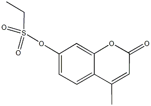 4-methyl-2-oxo-2H-chromen-7-yl ethanesulfonate 구조식 이미지