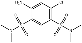 4-amino-6-chloro-N~1~,N~1~,N~3~,N~3~-tetramethyl-1,3-benzenedisulfonamide Structure