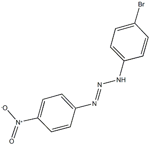 3-(4-bromophenyl)-1-{4-nitrophenyl}-1-triazene Structure