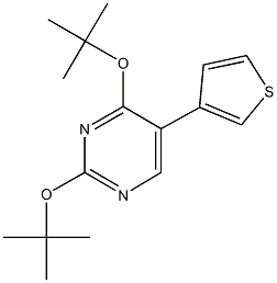 2,4-ditert-butoxy-5-(3-thienyl)pyrimidine 구조식 이미지