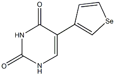 5-selenophen-3-ylpyrimidine-2,4(1H,3H)-dione 구조식 이미지