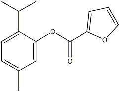 2-isopropyl-5-methylphenyl 2-furoate Structure