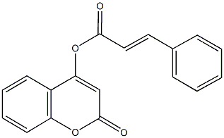 2-oxo-2H-chromen-4-yl 3-phenylacrylate 구조식 이미지