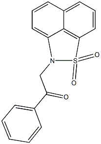 2-(1,1-dioxido-2H-naphtho[1,8-cd]isothiazol-2-yl)-1-phenylethanone Structure