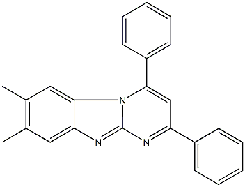 7,8-dimethyl-2,4-diphenylpyrimido[1,2-a]benzimidazole Structure