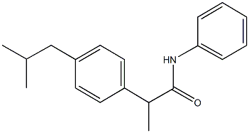 2-(4-isobutylphenyl)-N-phenylpropanamide Structure