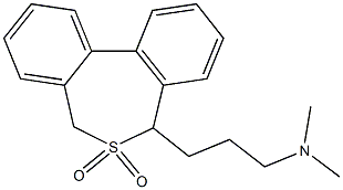 3-(6,6-dioxido-5,7-dihydrodibenzo[c,e]thiepin-5-yl)-N,N-dimethyl-1-propanamine Structure