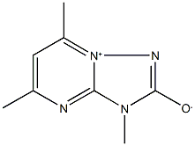 3,5,7-trimethyl-3H-[1,2,4]triazolo[1,5-a]pyrimidin-8-ium-2-olate 구조식 이미지