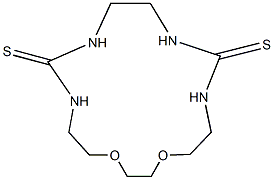 1,14-dioxa-4,6,9,11-tetraazacyclohexadecane-5,10-dithione Structure