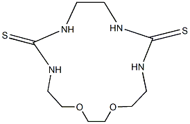 1,14-dioxa-4,6,9,11-tetraazacyclohexadecane-5,10-dithione 구조식 이미지