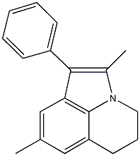 2,8-dimethyl-1-phenyl-5,6-dihydro-4H-pyrrolo[3,2,1-ij]quinoline 구조식 이미지