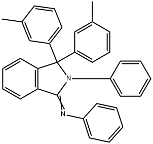 N-[3,3-bis(3-methylphenyl)-2-phenyl-2,3-dihydro-1H-isoindol-1-ylidene]-N-phenylamine Structure