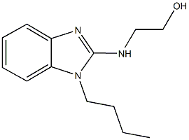 2-[(1-butyl-1H-benzimidazol-2-yl)amino]ethanol Structure