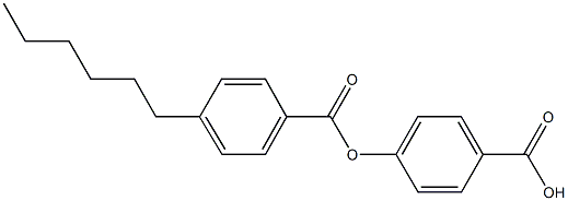 4-[(4-hexylbenzoyl)oxy]benzoic acid Structure