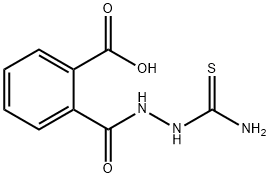 2-{[2-(aminocarbothioyl)hydrazino]carbonyl}benzoic acid 구조식 이미지