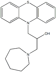 1-(1-azepanyl)-3-(10H-phenothiazin-10-yl)-2-propanol Structure