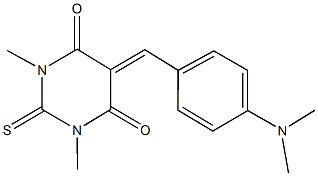 5-[4-(dimethylamino)benzylidene]-1,3-dimethyl-2-thioxodihydro-4,6(1H,5H)-pyrimidinedione 구조식 이미지