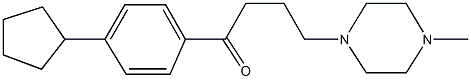 1-(4-cyclopentylphenyl)-4-(4-methyl-1-piperazinyl)-1-butanone Structure