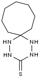 1,2,4,5-tetraazaspiro[5.7]tridecane-3-thione 구조식 이미지