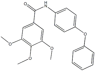 3,4,5-trimethoxy-N-(4-phenoxyphenyl)benzamide Structure