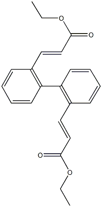 ethyl 3-[2'-(3-ethoxy-3-oxo-1-propenyl)[1,1'-biphenyl]-2-yl]acrylate Structure