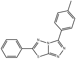 3-(4-methylphenyl)-6-phenyl[1,2,4]triazolo[3,4-b][1,3,4]thiadiazole Structure