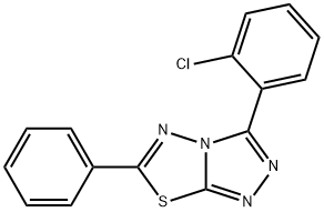 3-(2-chlorophenyl)-6-phenyl[1,2,4]triazolo[3,4-b][1,3,4]thiadiazole Structure