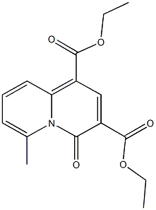 diethyl 6-methyl-4-oxo-4H-quinolizine-1,3-dicarboxylate Structure