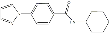 N-cyclohexyl-4-(1H-pyrazol-1-yl)benzamide Structure