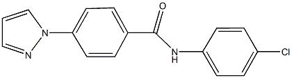 N-(4-chlorophenyl)-4-(1H-pyrazol-1-yl)benzamide 구조식 이미지