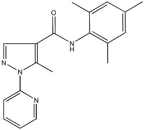 N-mesityl-5-methyl-1-(2-pyridinyl)-1H-pyrazole-4-carboxamide Structure