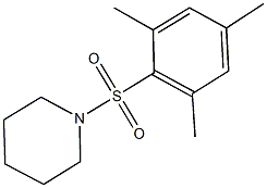1-(mesitylsulfonyl)piperidine Structure