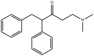 5-(dimethylamino)-1,2-diphenyl-3-pentanone 구조식 이미지