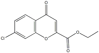 ethyl 7-chloro-4-oxo-4H-chromene-2-carboxylate 구조식 이미지