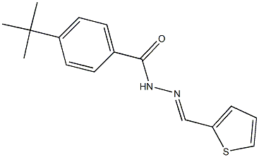 4-tert-butyl-N'-(2-thienylmethylene)benzohydrazide Structure