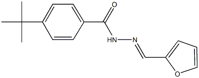 4-tert-butyl-N'-(2-furylmethylene)benzohydrazide 구조식 이미지