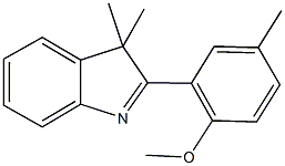 2-(2-methoxy-5-methylphenyl)-3,3-dimethyl-3H-indole Structure