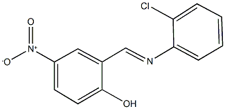 2-{[(2-chlorophenyl)imino]methyl}-4-nitrophenol Structure