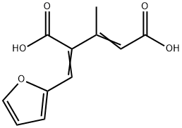 4-(2-furylmethylene)-3-methyl-2-pentenedioic acid 구조식 이미지