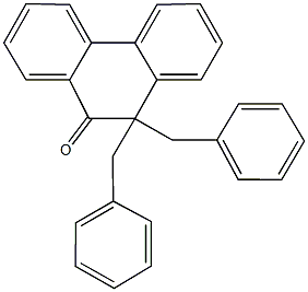 10,10-dibenzyl-9(10H)-phenanthrenone Structure