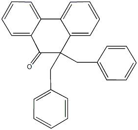 10,10-dibenzyl-9(10H)-phenanthrenone 구조식 이미지