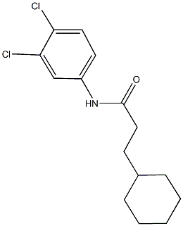 3-cyclohexyl-N-(3,4-dichlorophenyl)propanamide 구조식 이미지