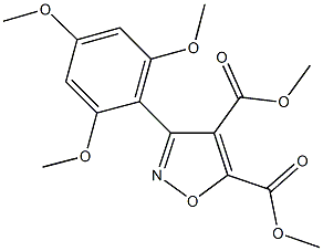 dimethyl 3-(2,4,6-trimethoxyphenyl)isoxazole-4,5-dicarboxylate Structure