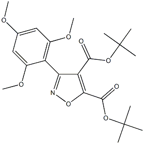 di(tert-butyl) 3-(2,4,6-trimethoxyphenyl)isoxazole-4,5-dicarboxylate 구조식 이미지