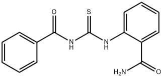 2-{[(benzoylamino)carbothioyl]amino}benzamide 구조식 이미지