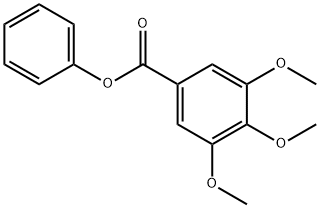 phenyl 3,4,5-trimethoxybenzoate 구조식 이미지